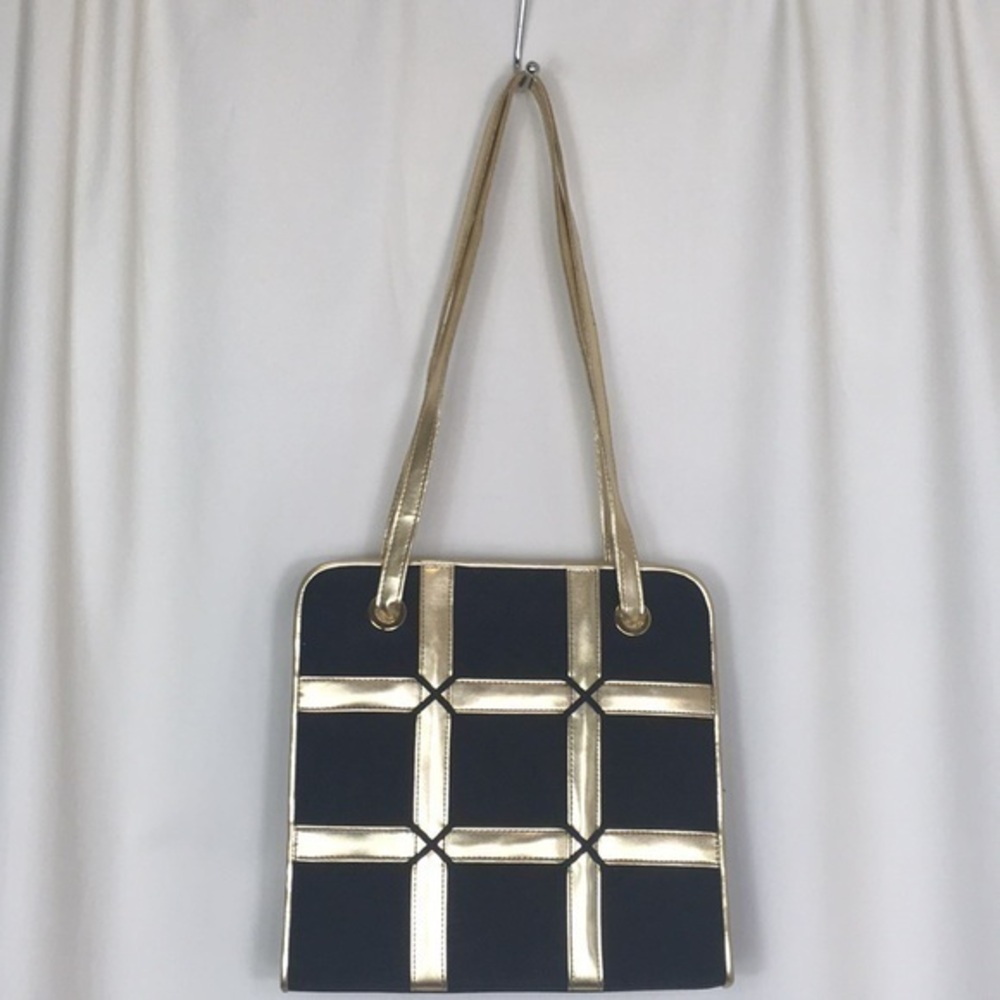 Comeco, Geometric Pattern, Shoulder Strap, Tote. - image 1